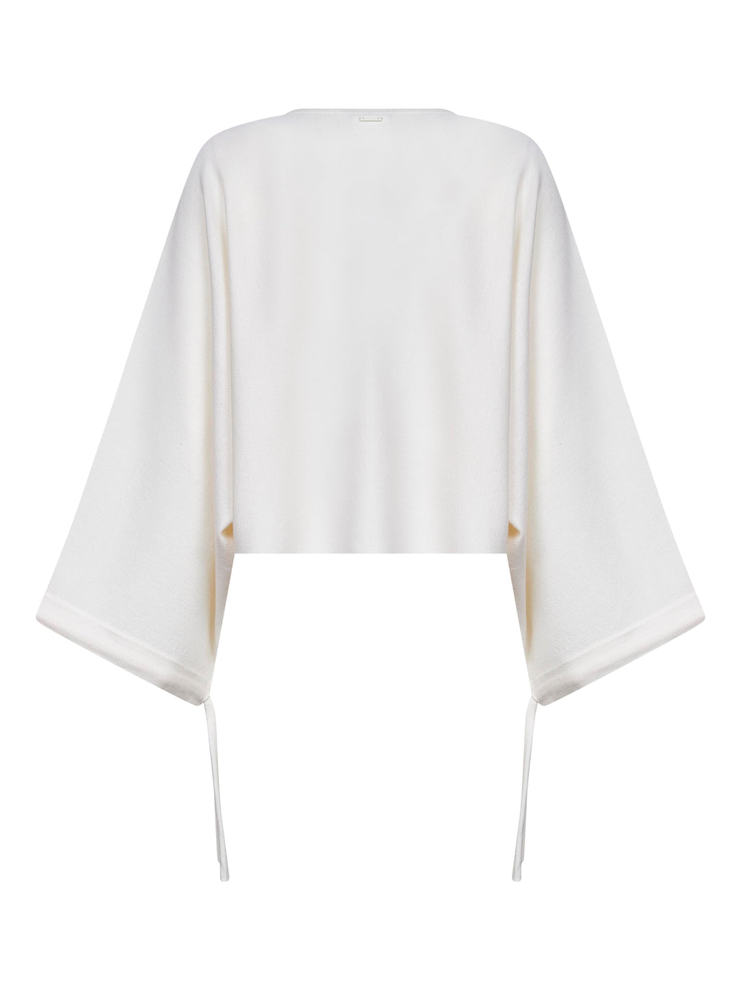 Max Mara Women White Wool Knit Frais Cropped Sweater