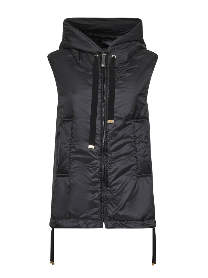 Max Mara The Cube Women Black Greengo Padded Hooded Vest