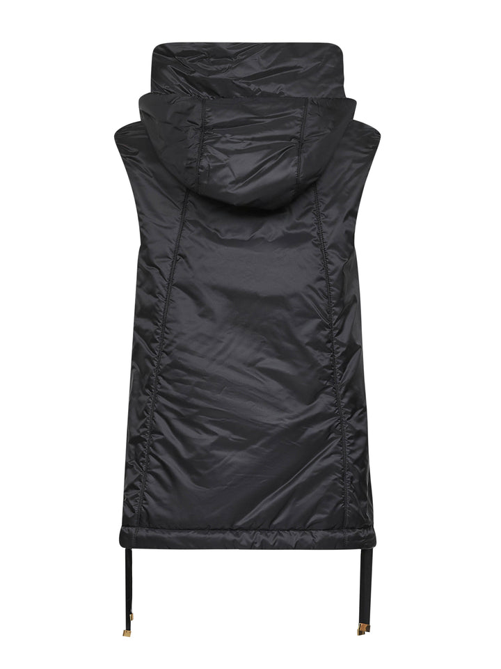 Max Mara The Cube Women Black Greengo Padded Hooded Vest