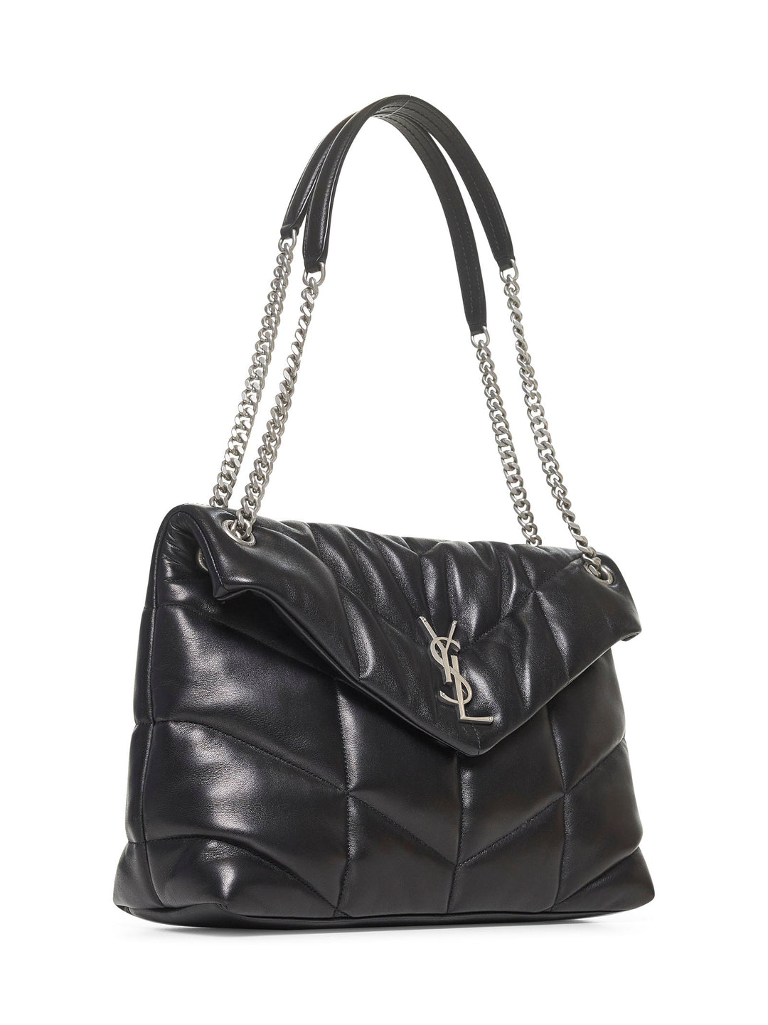 Saint Laurent Women Black Puffer Medium Shoulder Bag