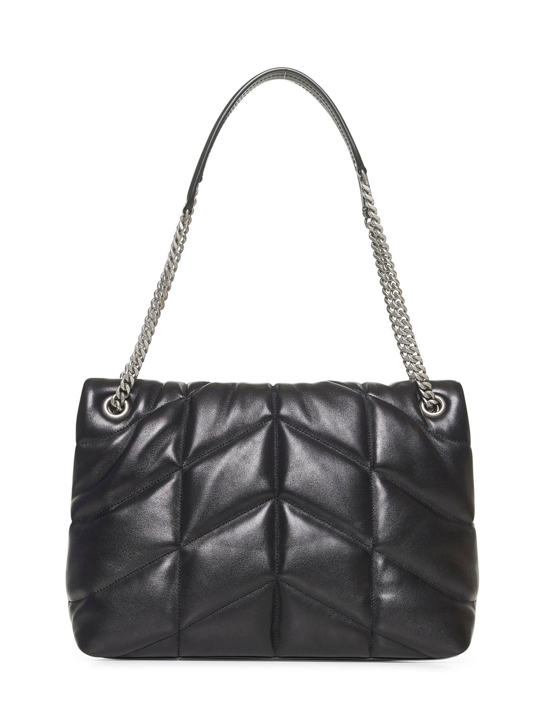 Saint Laurent Women Black Puffer Medium Shoulder Bag