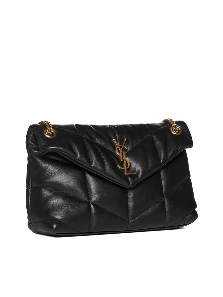 Saint Laurent Women Small Puffer In Quilted Nappa