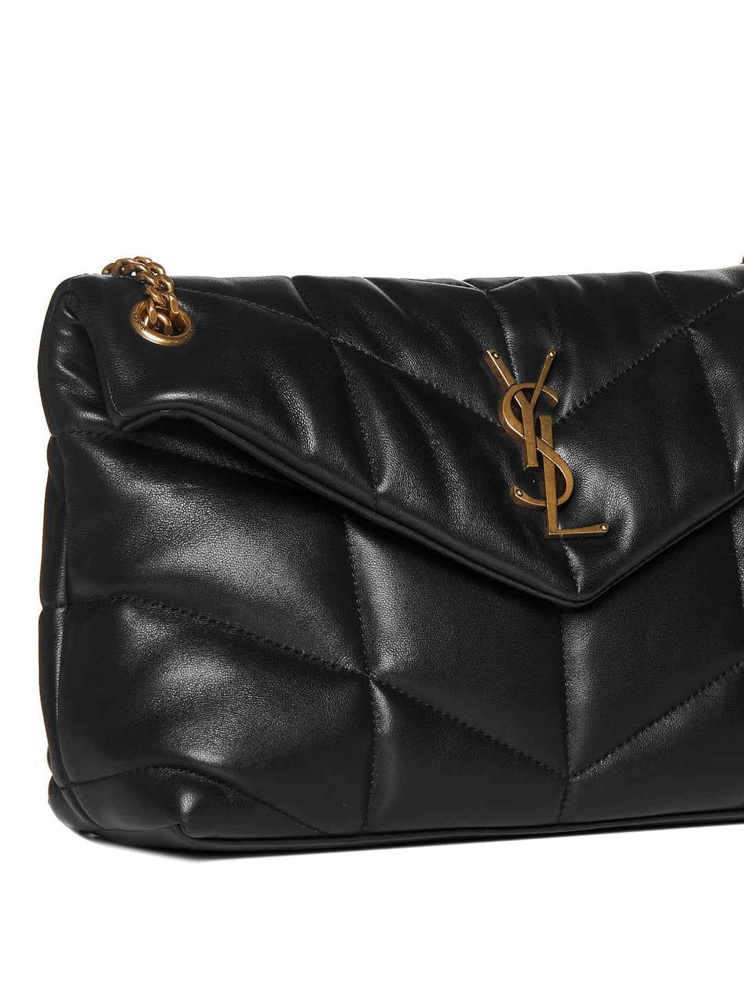 Saint Laurent Women Small Puffer In Quilted Nappa