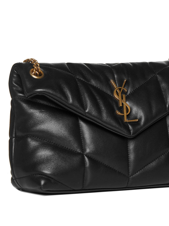 Saint Laurent Women Small Puffer In Quilted Nappa