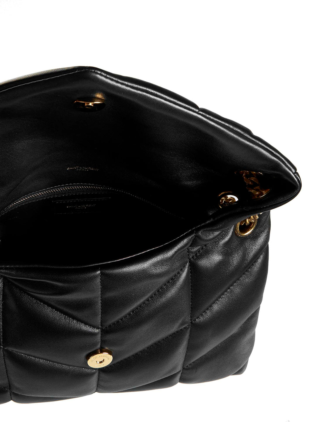 Saint Laurent Women Small Puffer In Quilted Nappa