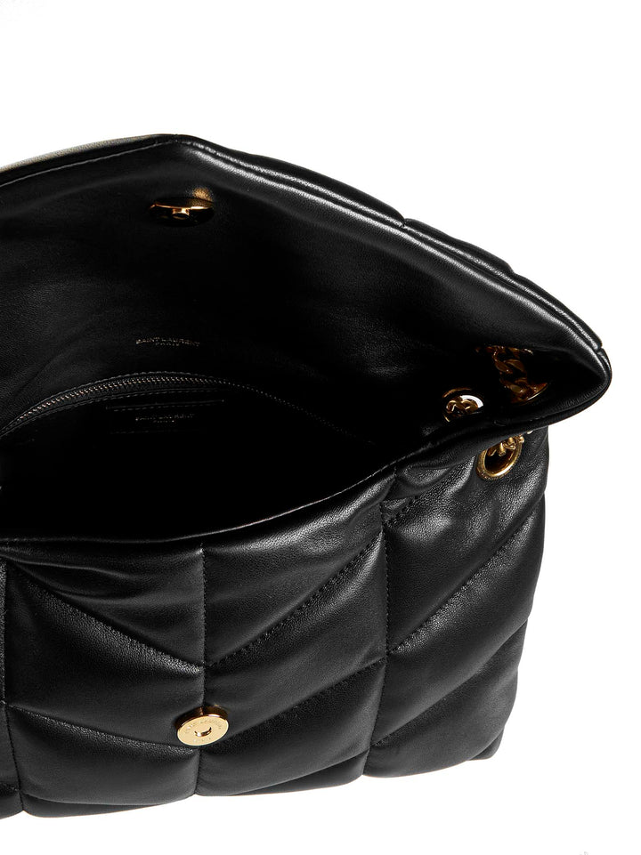 Saint Laurent Women Small Puffer In Quilted Nappa