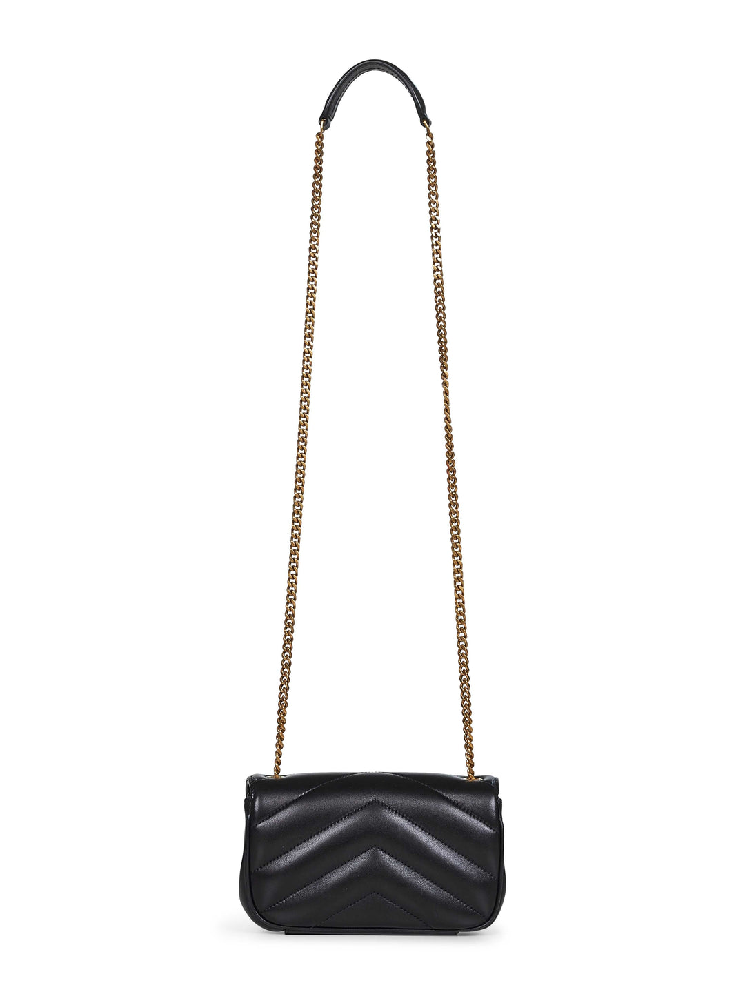 Saint Laurent Women Black Loulou Mini Crossbody Bag