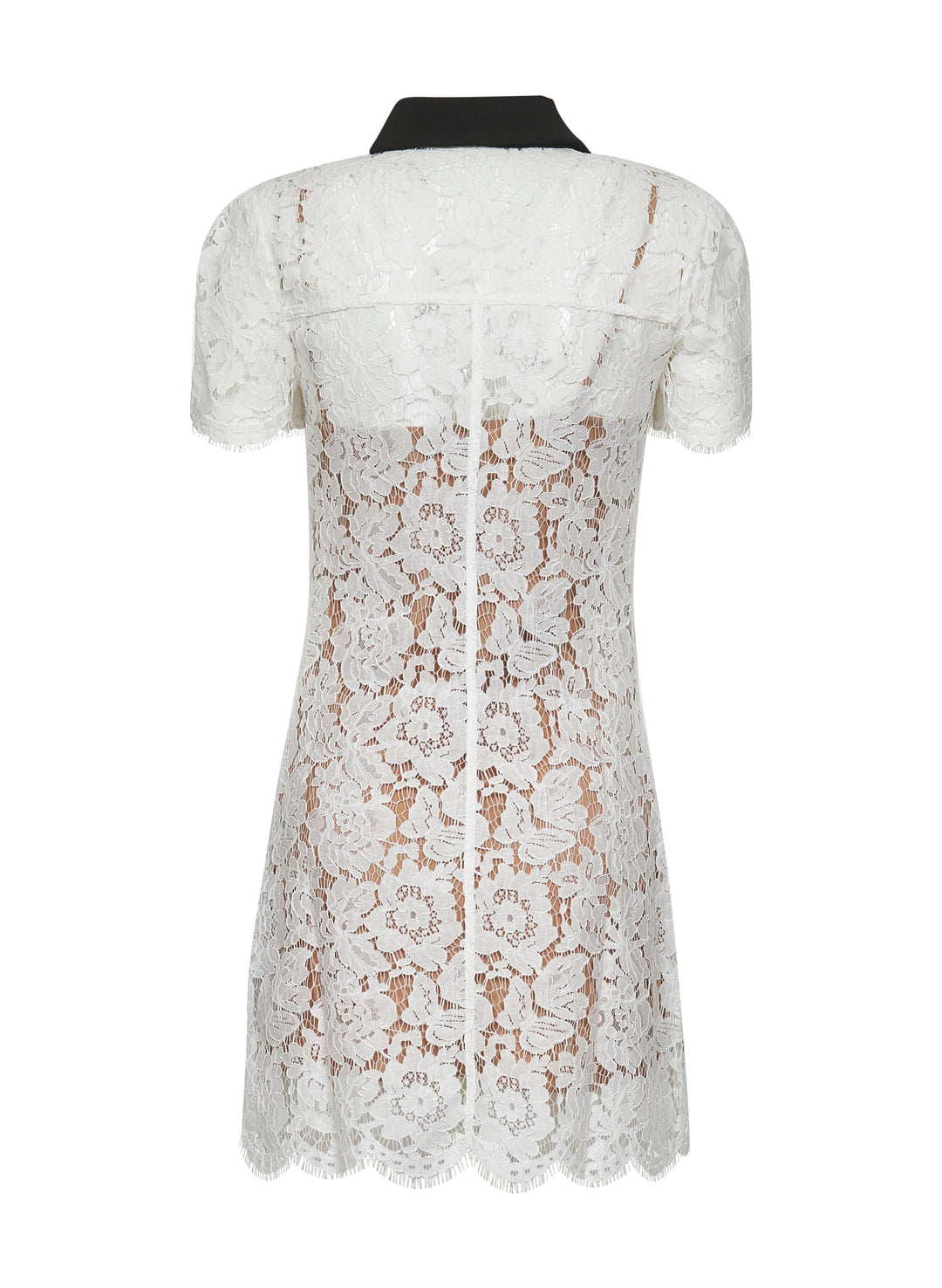 Self Portrait Women White Floral Lace Mini Dress