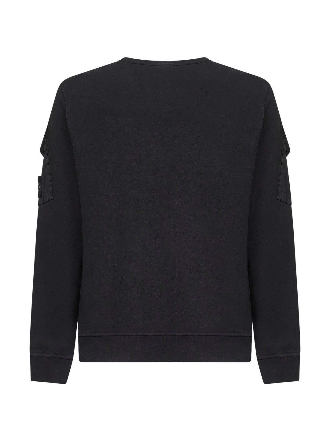 Stone Island Men Black Cotton Crewneck Sweatshirt