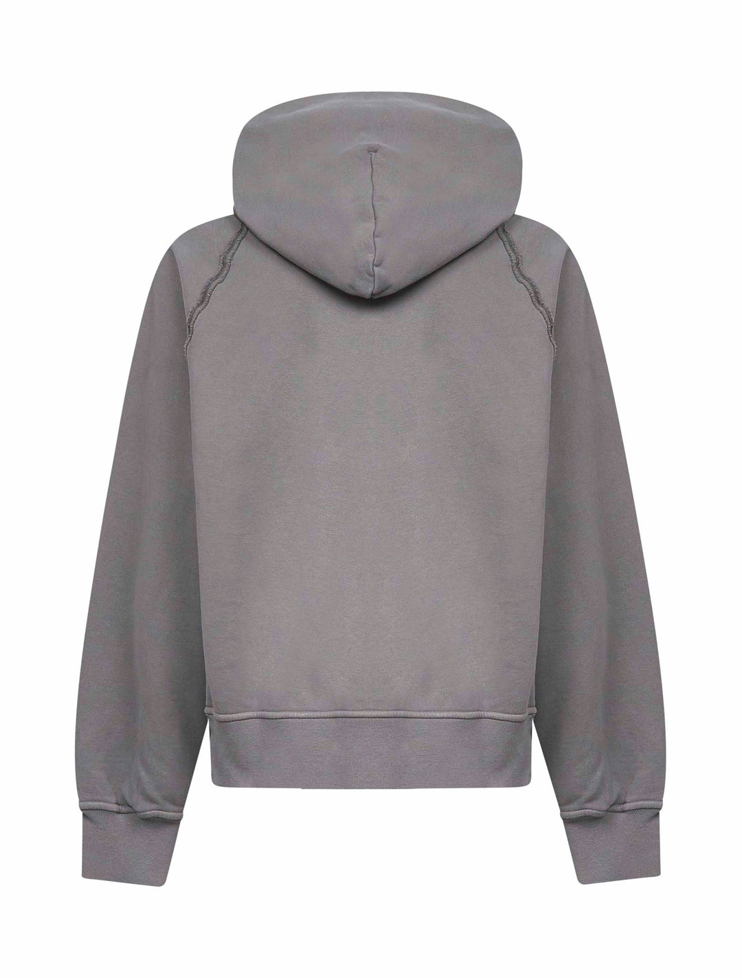 Stone Island Men Grey Brushed Organic Cotton Hoodie
