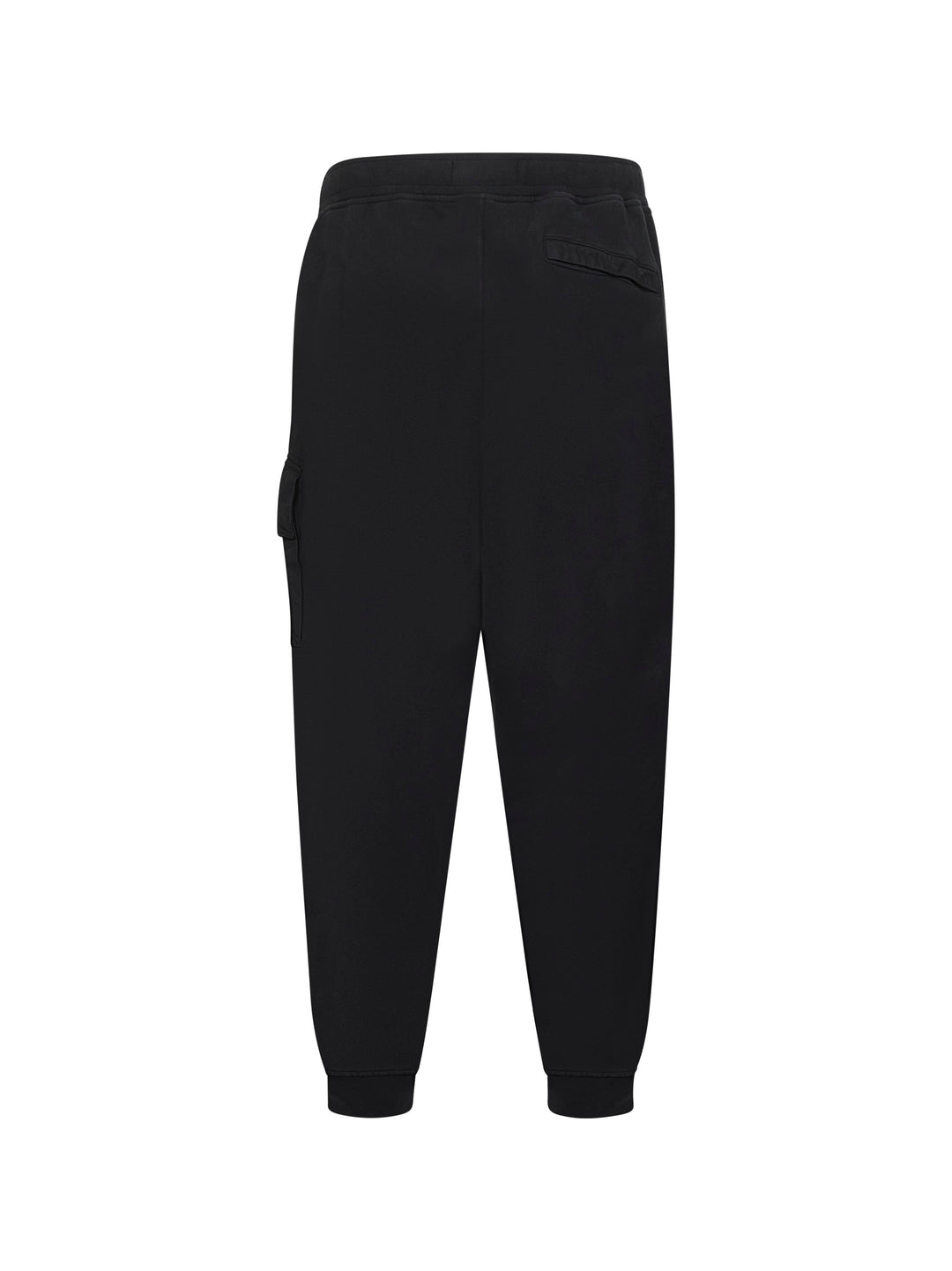 Stone Island Men Black Cotton Fleece Jogger Trousers