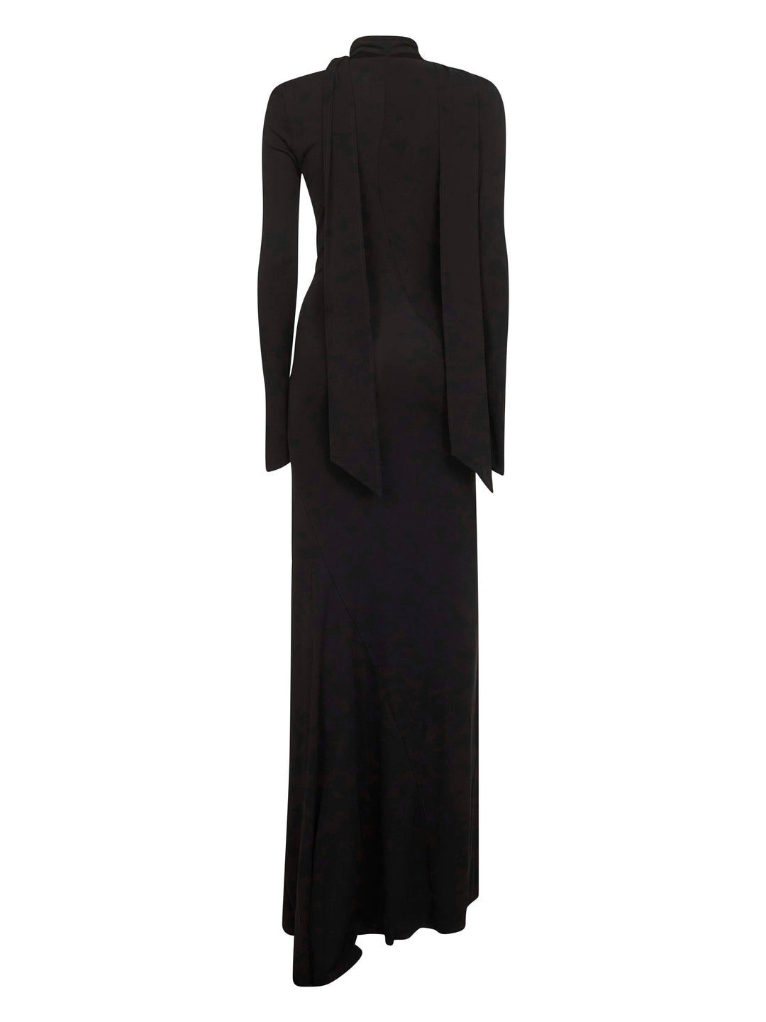 The Attico Women Black Viscose Crepe Long Dress