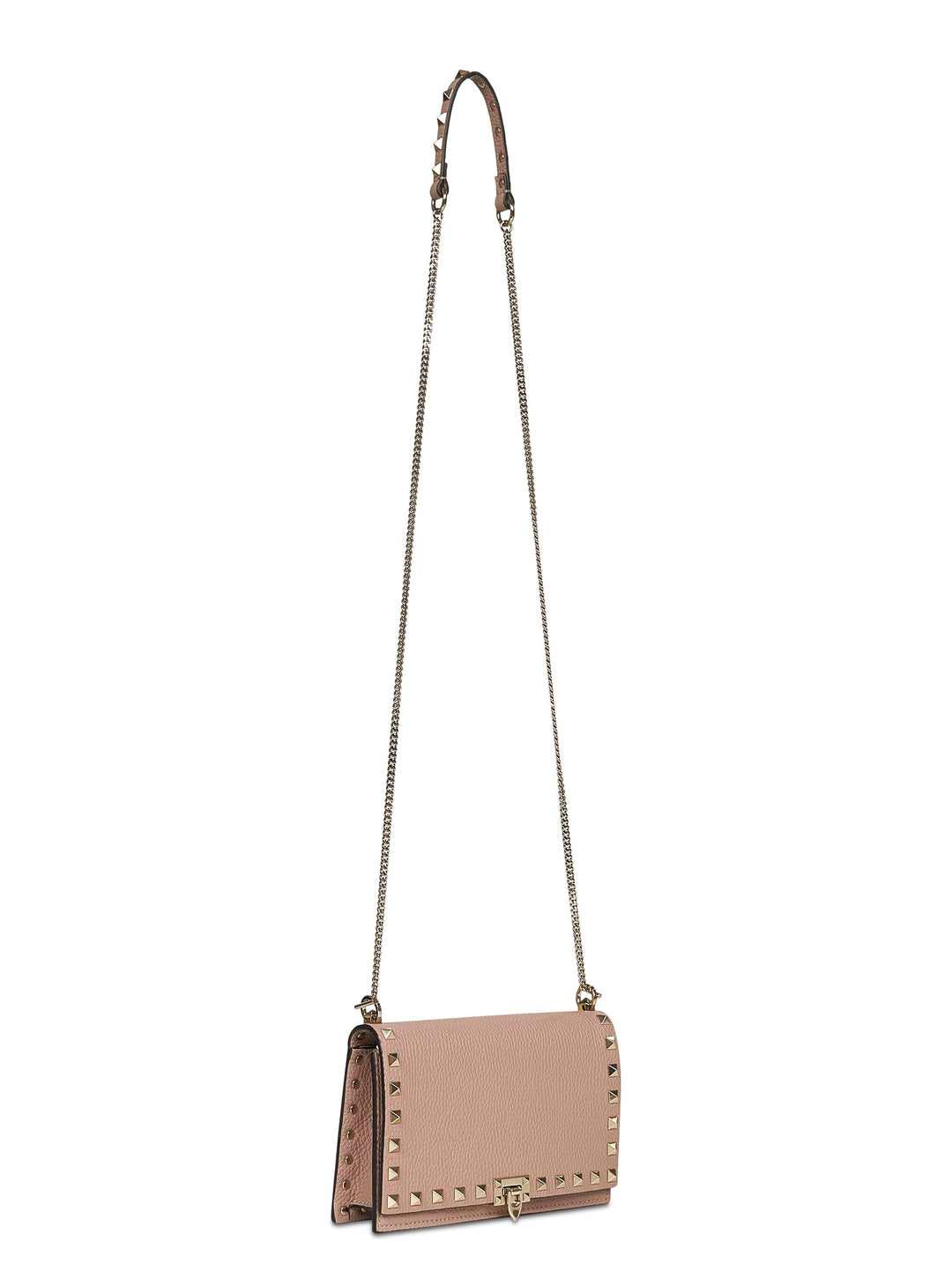 Valentino Garavani Women Pink Rockstud Mini Bag With Chain