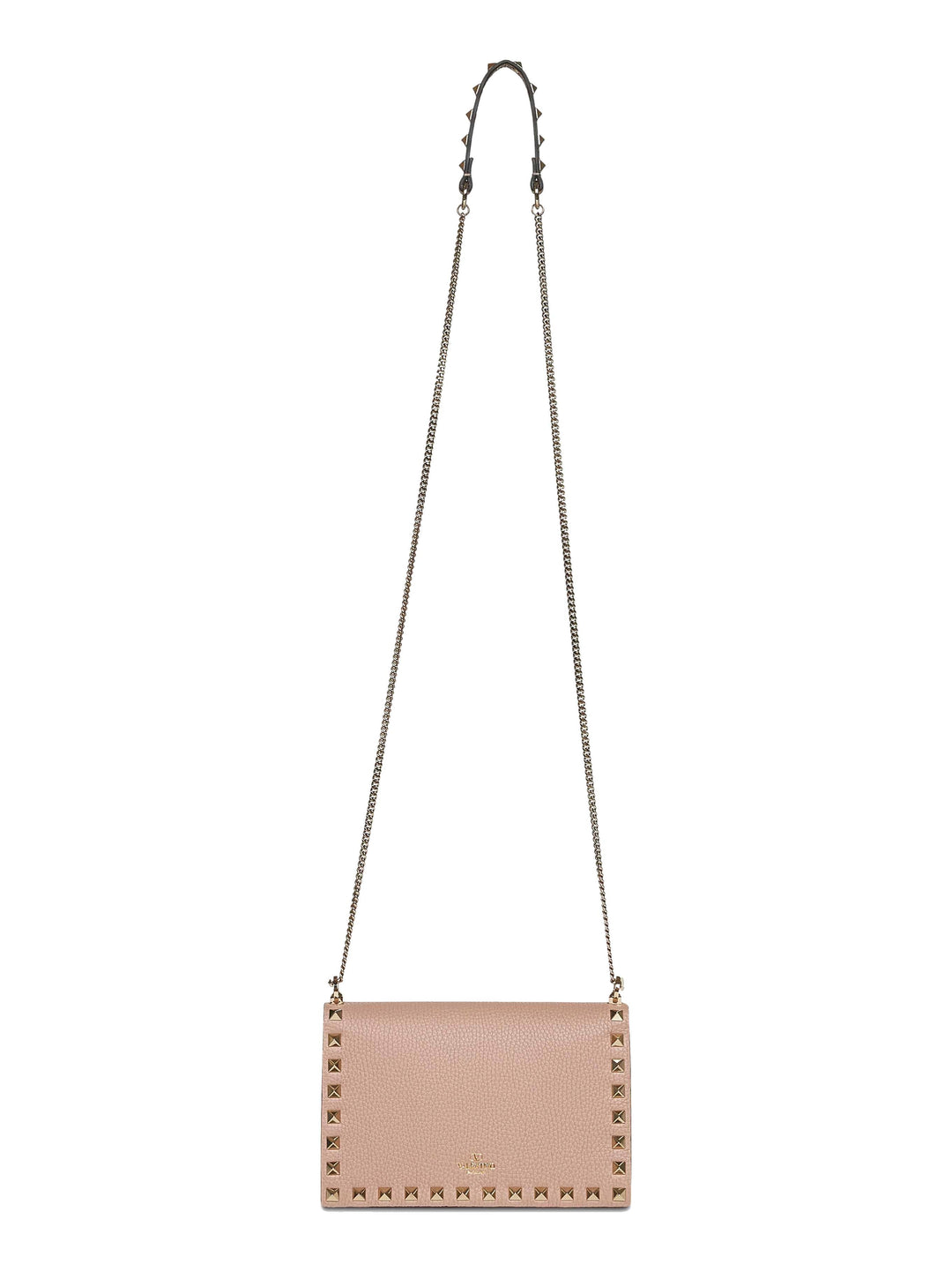 Valentino Garavani Women Pink Rockstud Mini Bag With Chain