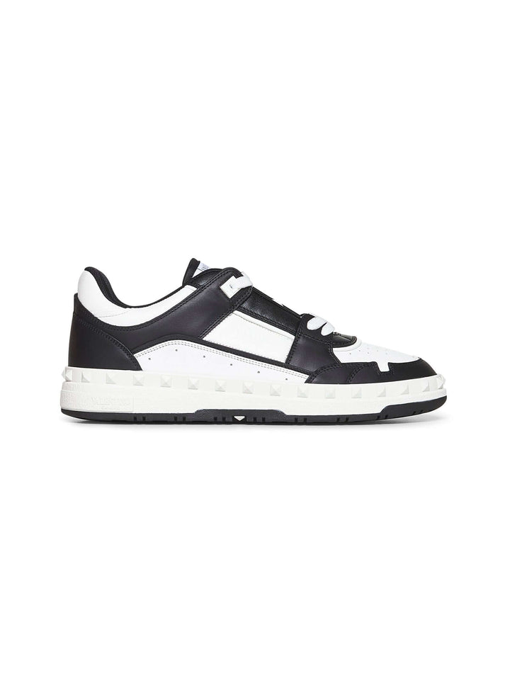 Valentino Garavani Men Calf Leather Freedots Sneakers