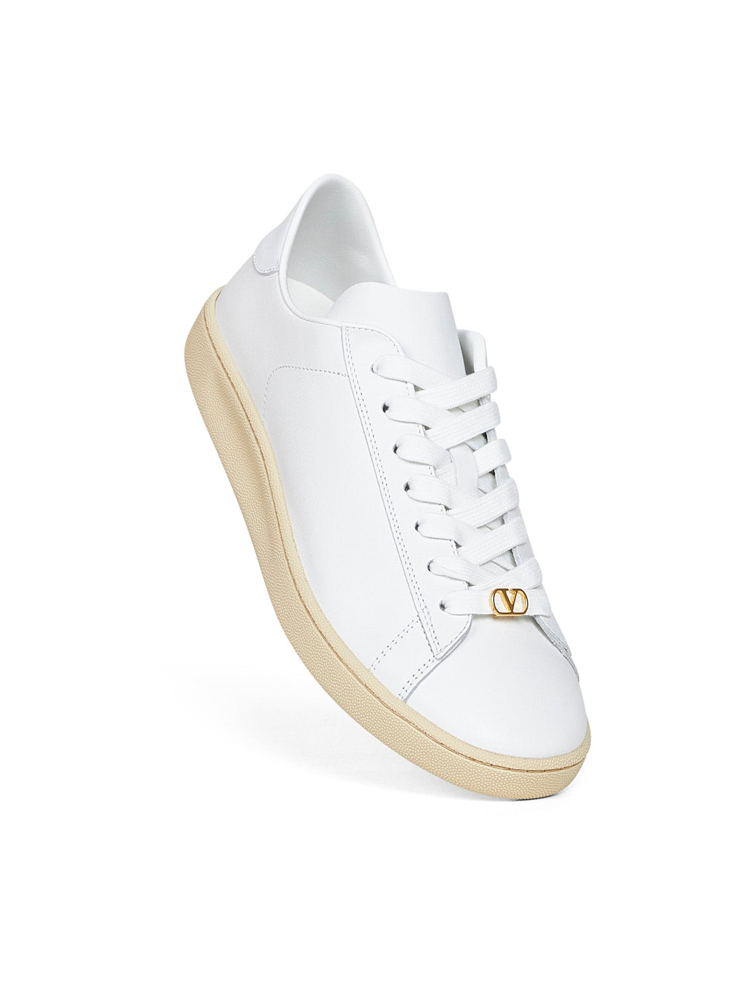 Valentino Garavani Men White Nappa Calfskin Royco Sneakers