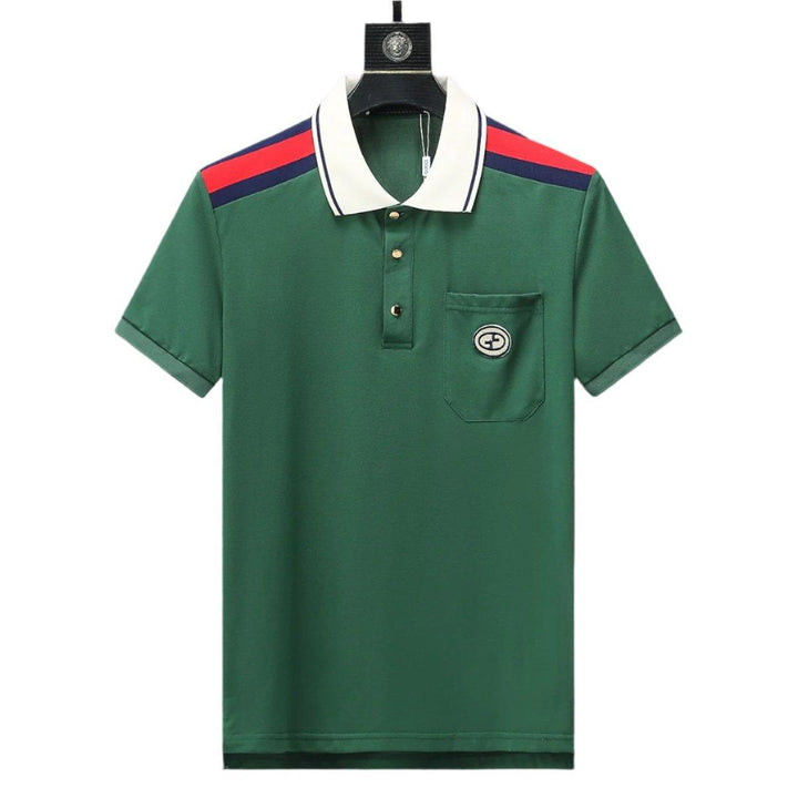 Gucci Green T-shirt with a collar