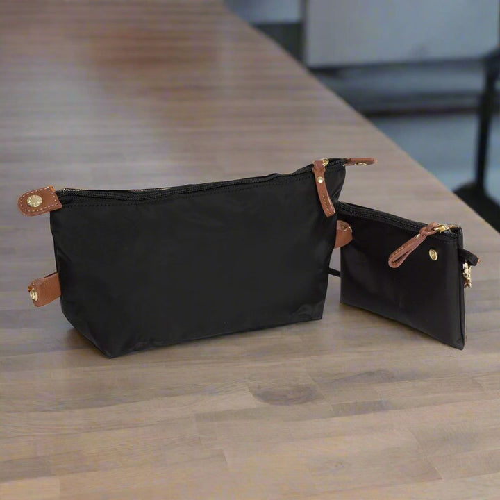Bric's black & brown synthetic & leather Travel bags