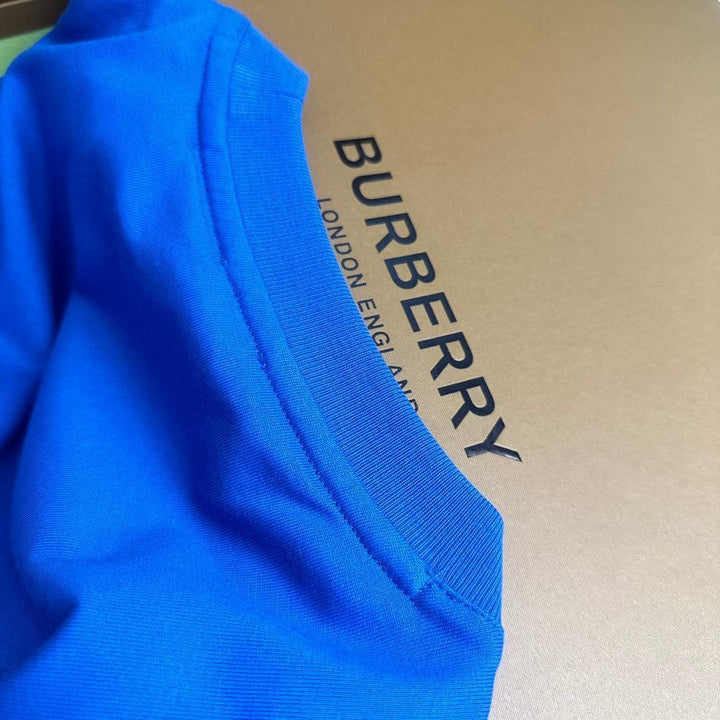 Burberry Blue T-Shirt Without Collar