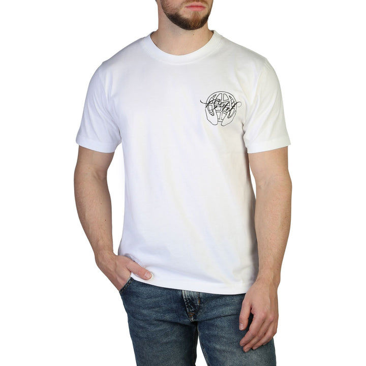 Off-White men's white and black rear logo T-shirts