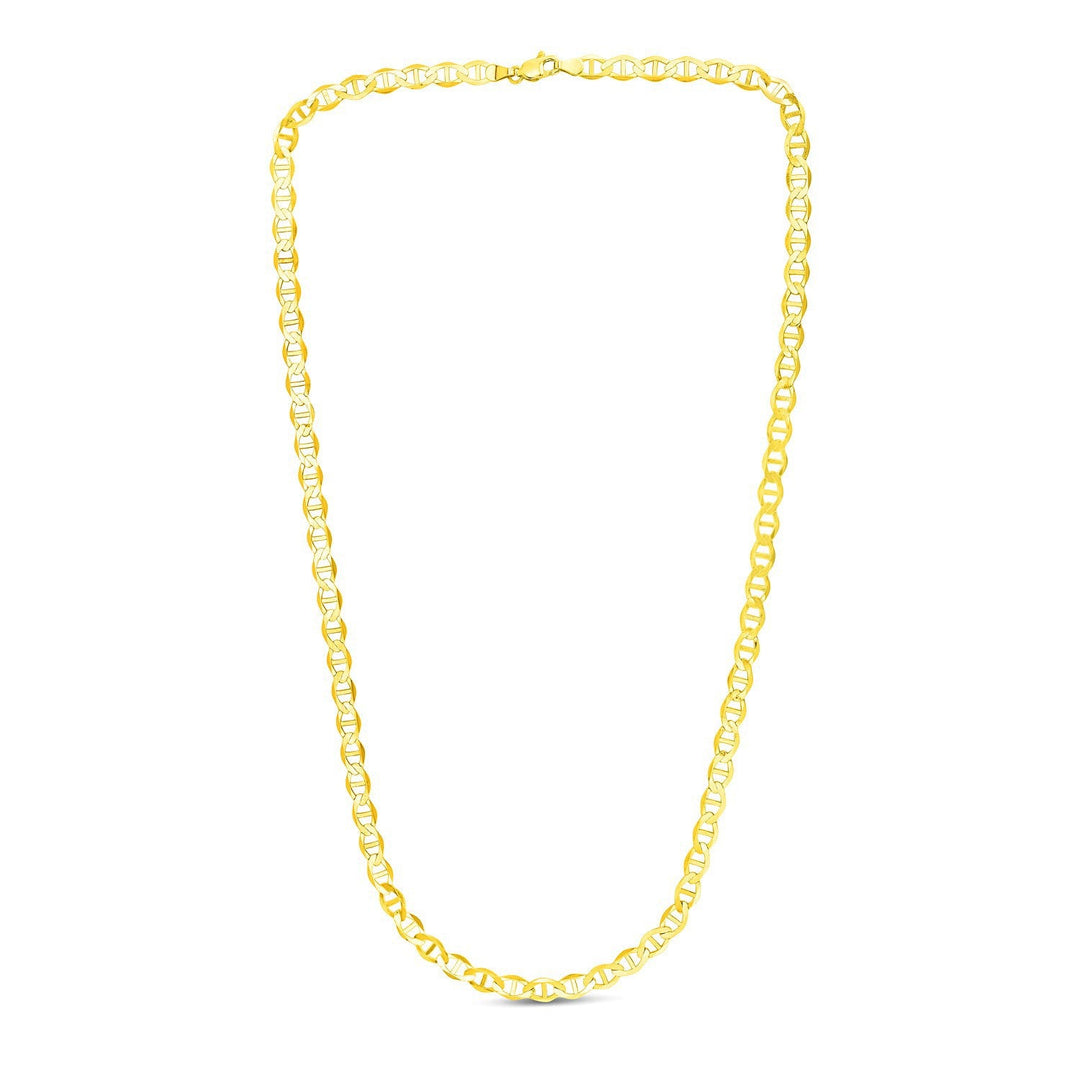 5.5mm 10k Yellow Gold Mariner Link Chain