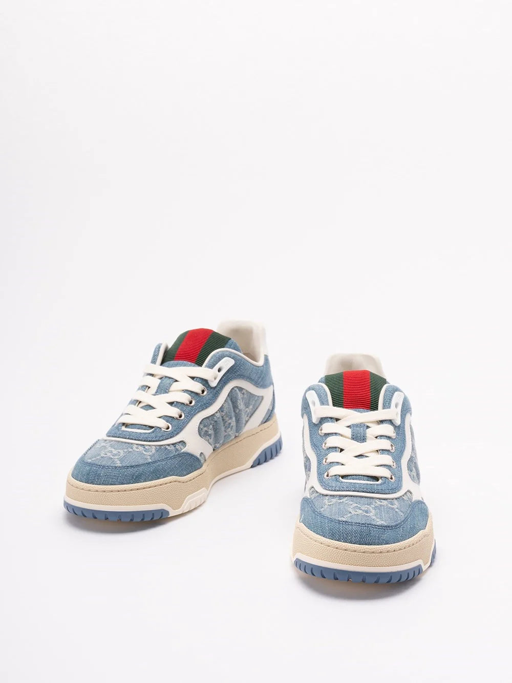 Gucci Women `Re-Web` Denim Sneakers