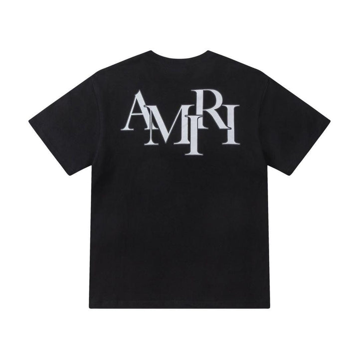 Amiri Black T-Shirt Without Collar