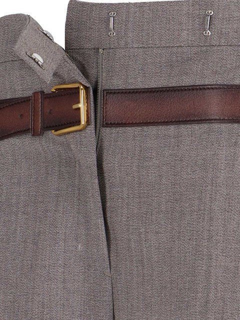 Prada Women Trompe-L'œil Belted Pants