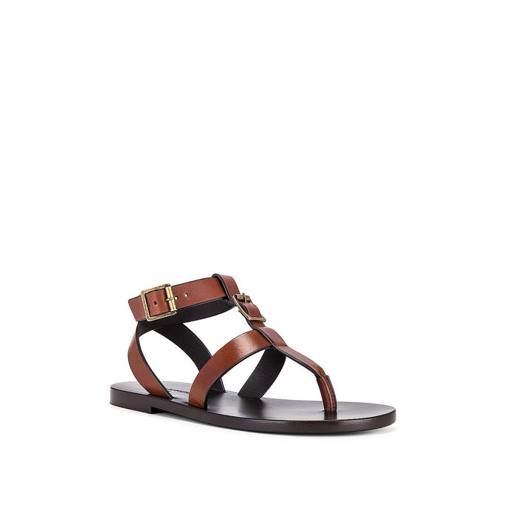 Saint Laurent Hardy Leather Sandals Women