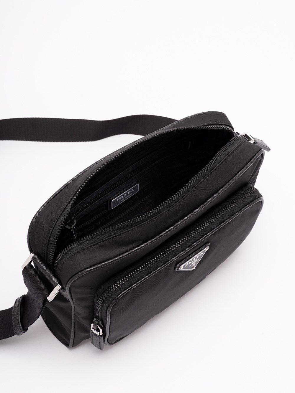 Prada Men Re-Nylon And Saffiano Leather Bag