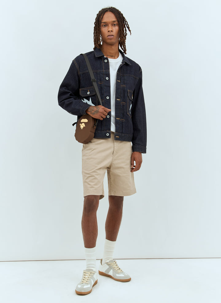 A Bathing Ape® Men Ape Head One Point Chino Shorts