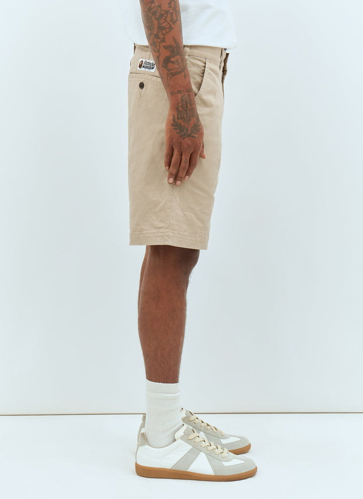 A Bathing Ape® Men Ape Head One Point Chino Shorts