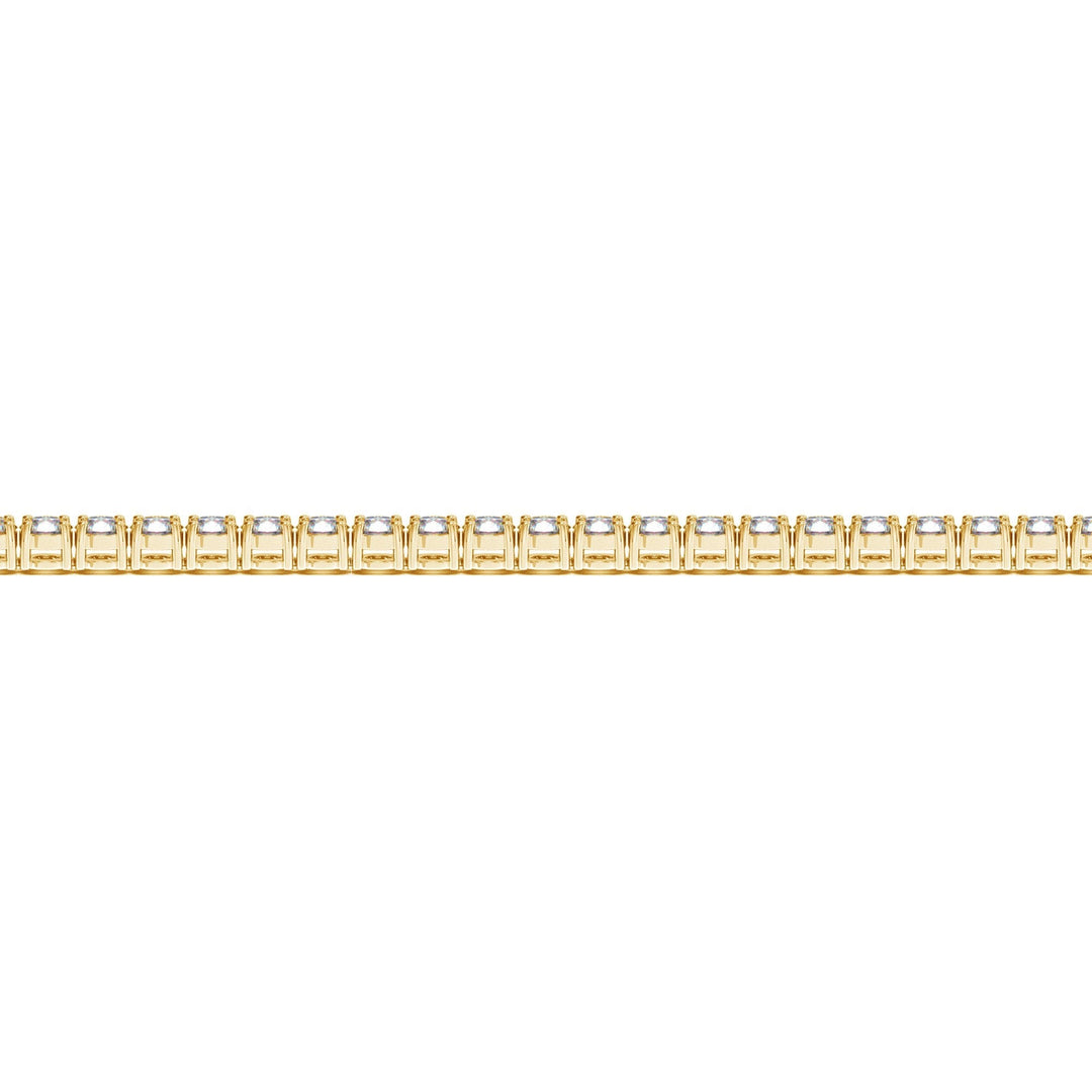 Lab Grown Round Diamond Tennis Bracelet in 14k Yellow Gold (4 cctw F/G  VS2/SI1)