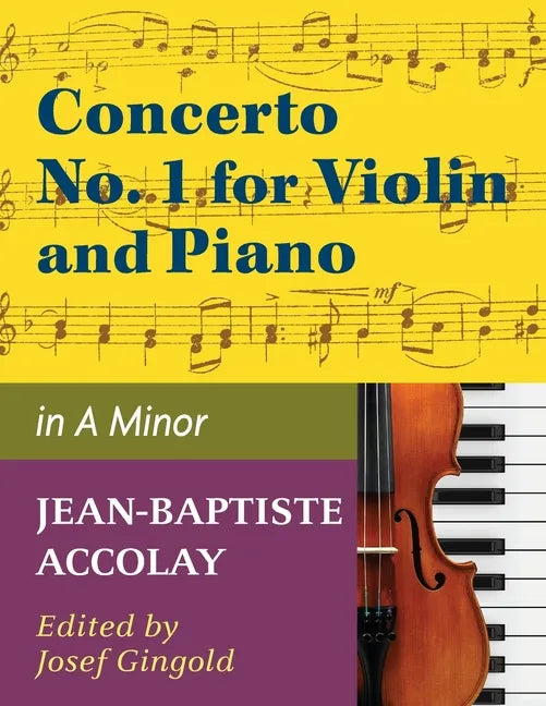 Accolay, J.B. - Concerto No. 1 in a minor for Violin - Arranged by Josef Gingold - International - Paperback