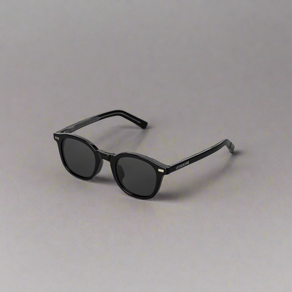 Black stylish Italian designed affordable sunglasses with UV protection.