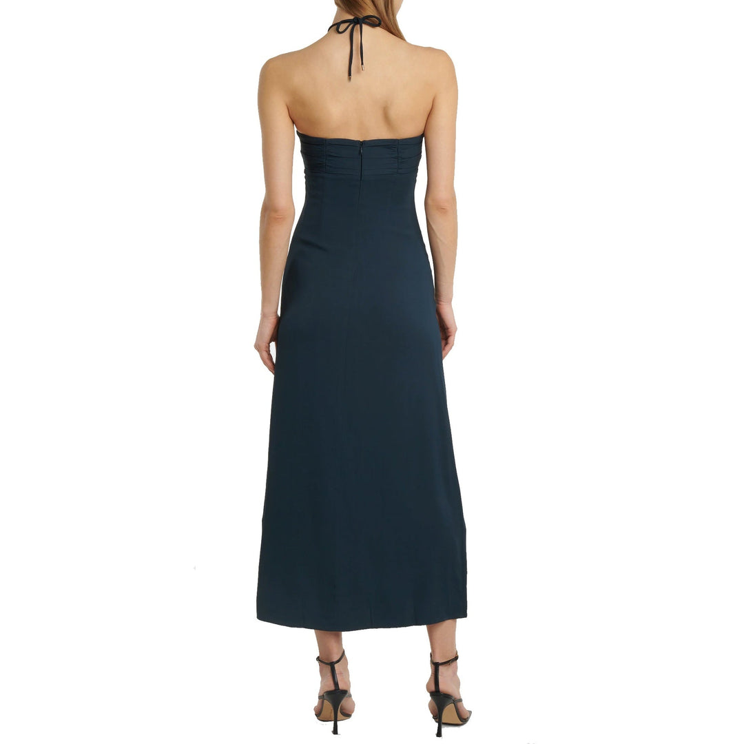 Self-Portrait Cut-Out Ruched Maxi Dress Women