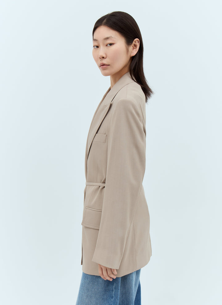 ACNE STUDIOS Acne Studios Acne Studios Acne S Peak Lapels Belted Blazer | Designer Sale | Designer Sale