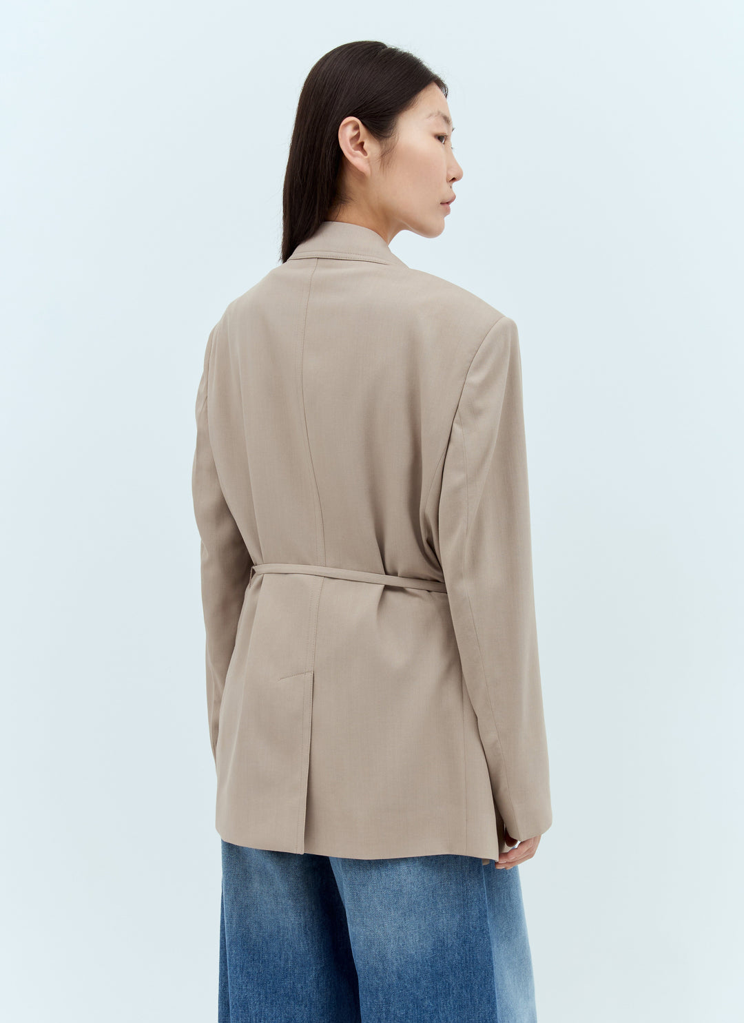 ACNE STUDIOS Acne Studios Acne Studios Acne S Peak Lapels Belted Blazer | Designer Sale | Designer Sale