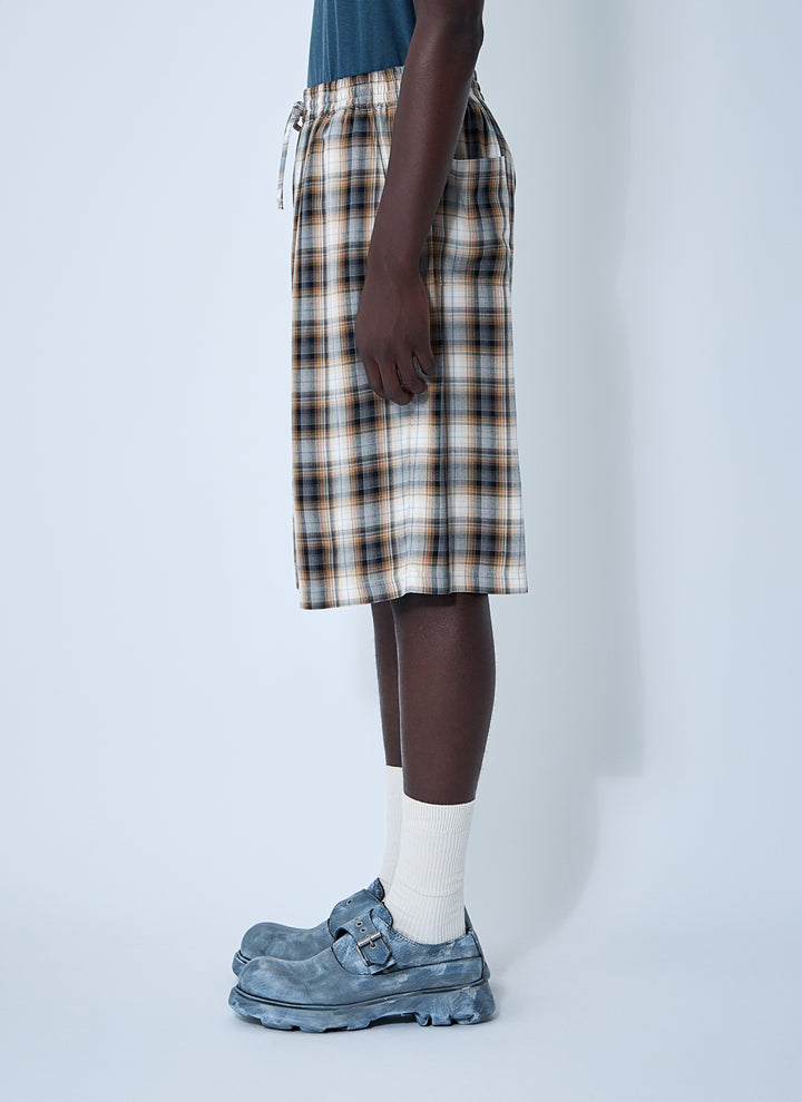 Acne Studios Men Check Shorts