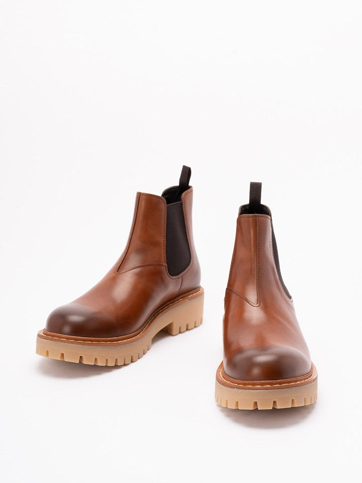 Prada Men Leather Ankle Boots