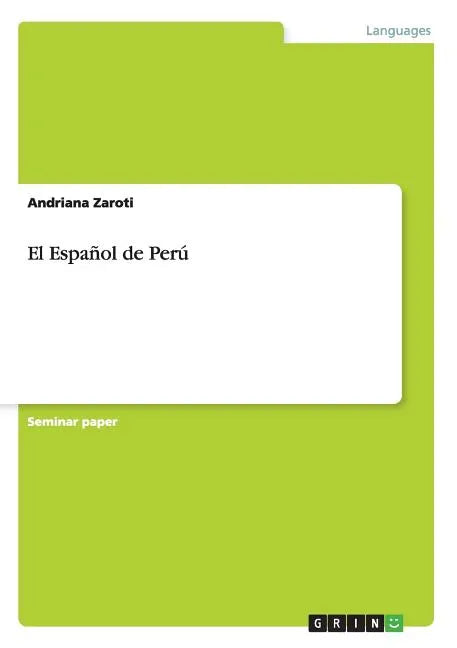 El Español de Perú - Paperback