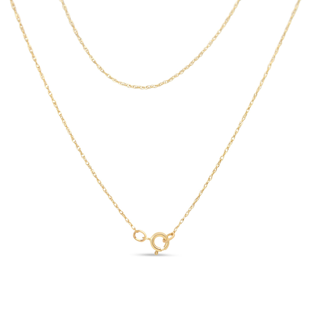 14K Yellow Gold Plated .925 Sterling Silver 1/4 Cttw Round and Baguette-Cut Diamond Composite Heart 18" Pendant Necklace (H-I Color, SI2-I1 Clarity)