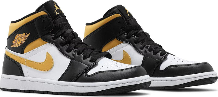 Air Jordan 1 Mid White Pollen Black (Preschool)