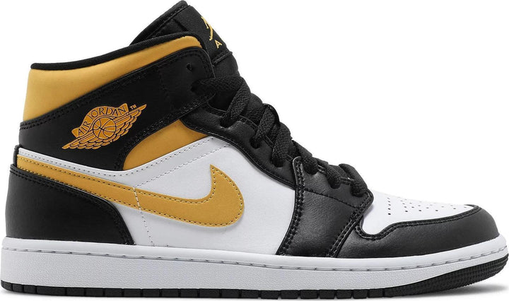 Air Jordan 1 Mid White Pollen Black (Preschool)