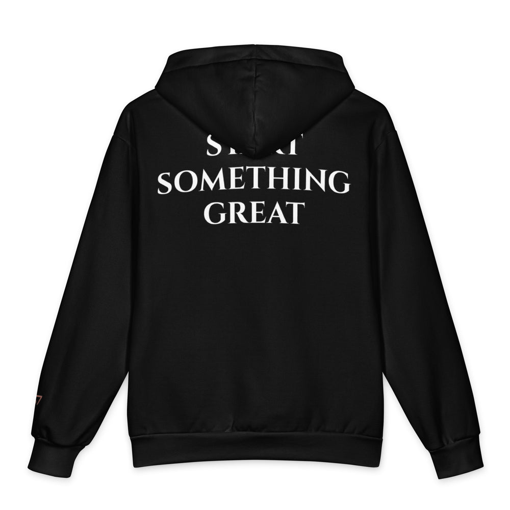 The S7 START SOMETHING GREAT Hoodie in black & white