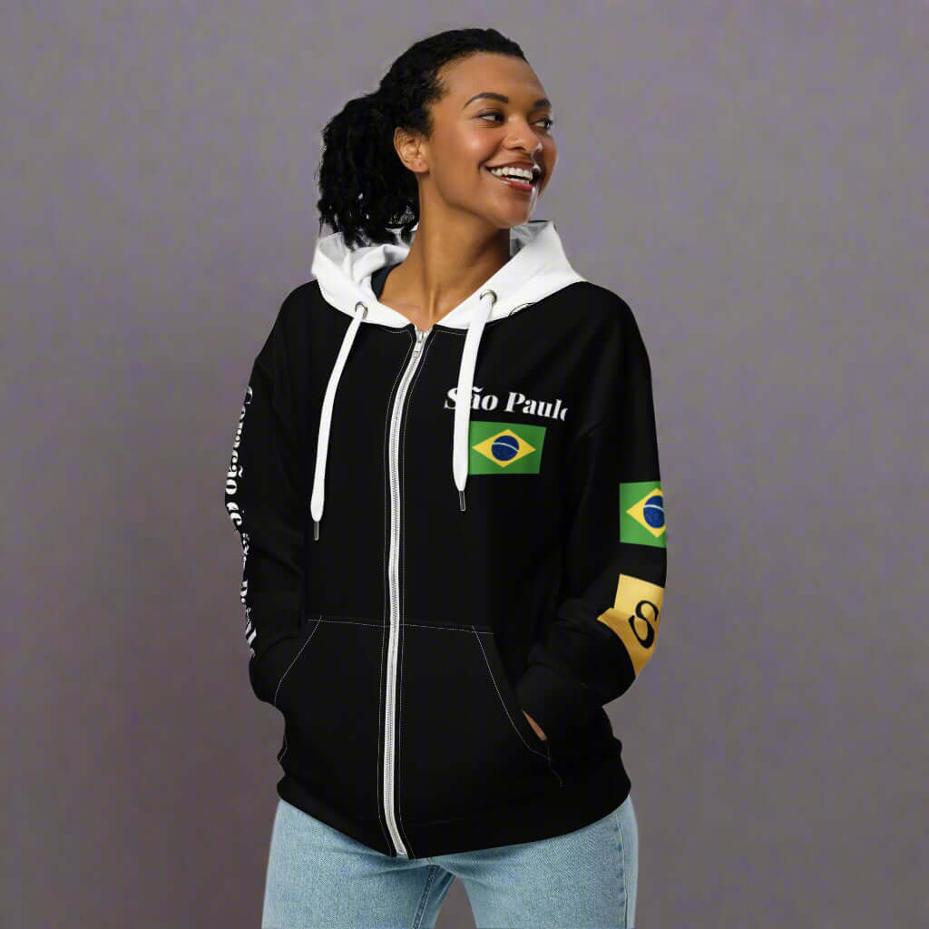 SÃO PAULO CITY PRIDE BLACK UNISEX HOODIE