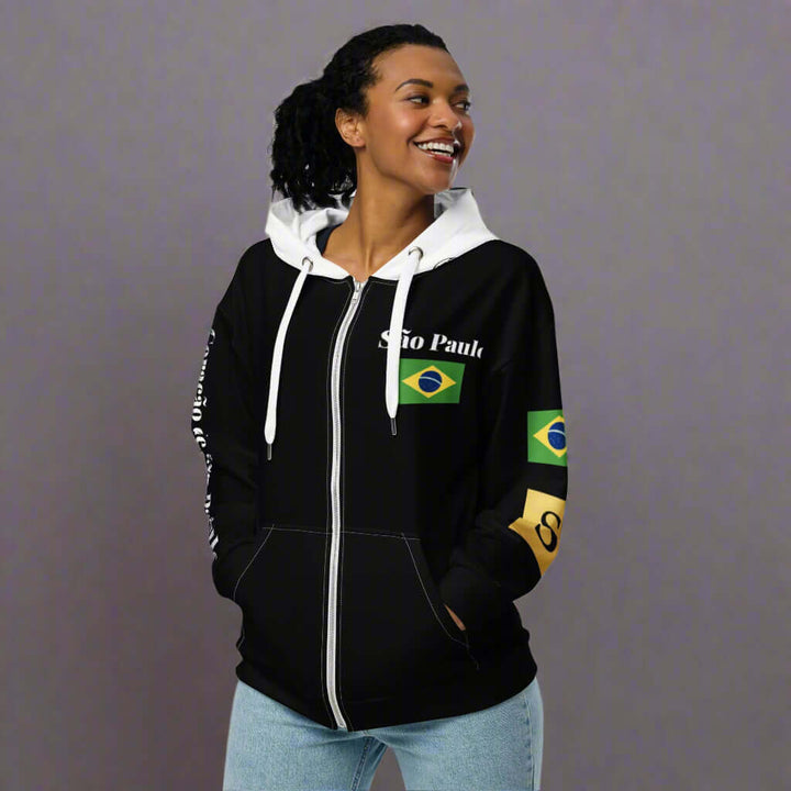 SÃO PAULO CITY PRIDE BLACK UNISEX HOODIE