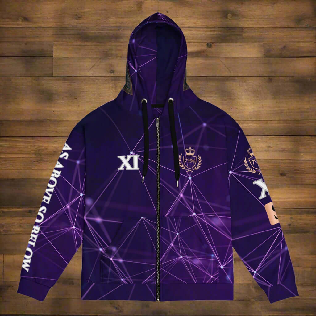 THE 11TH KEY // MASTER XI HOODIE Unisex zip hoodie
