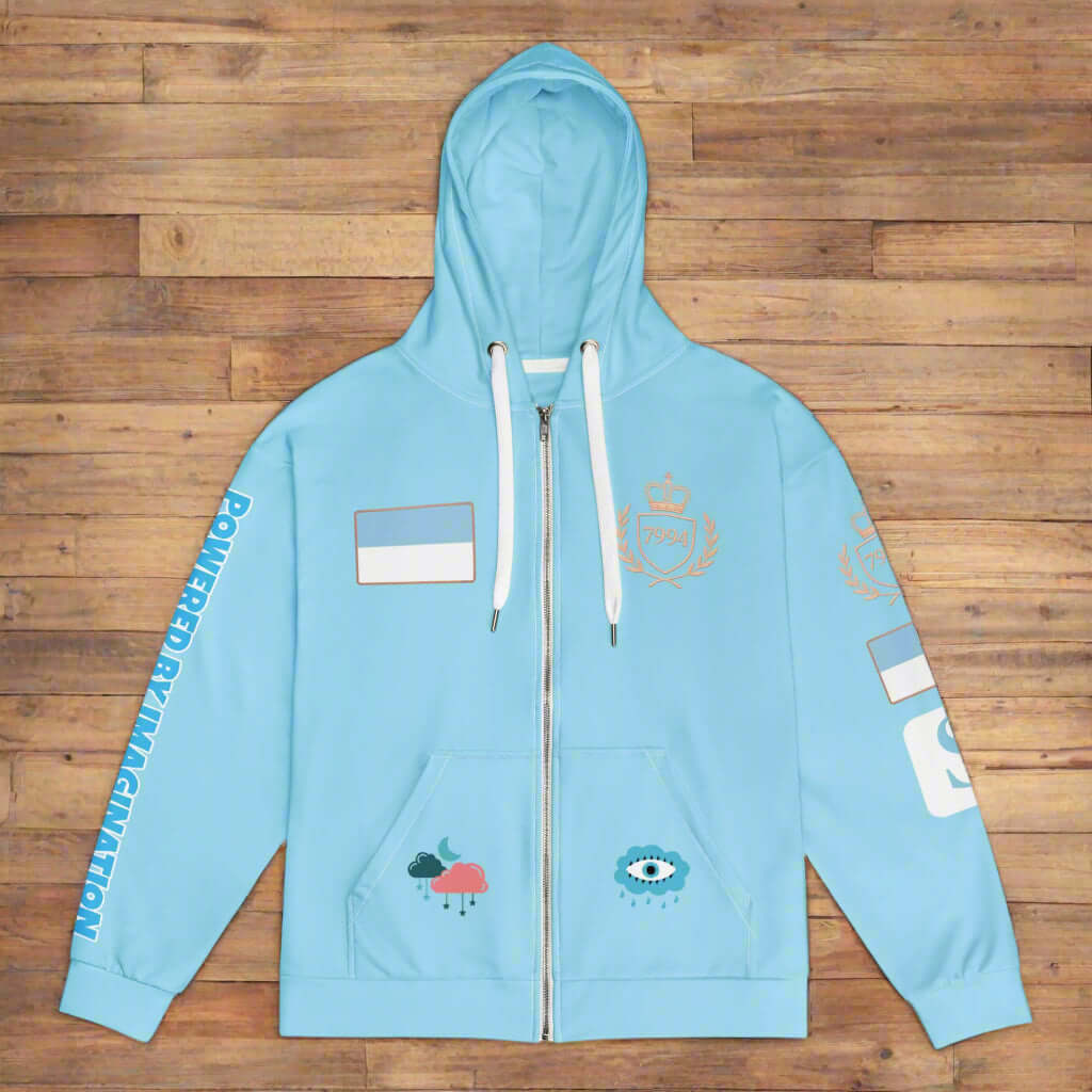 Lucid Living Unisex zip hoodie