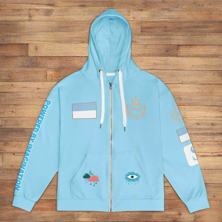 Lucid Living Unisex zip hoodie